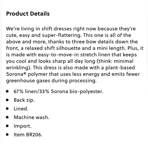 J. Crew Dress Bow Linen Shift Size Large • WHITE • NEW WITH TAGS • - Picture 9 of 10